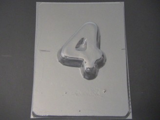 8004 Number Four 4 Large Chocolate or Hard Candy Mold